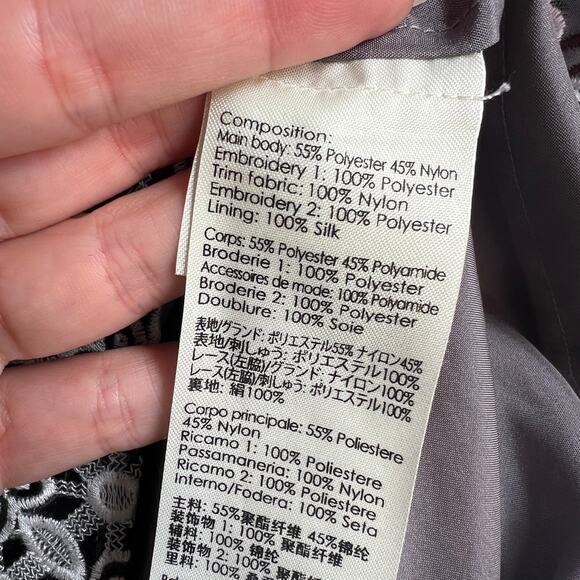 3.1 Phillip Lim Floral Jacquard Embroidered Mini Dress Size 0 - Picture 6 of 7